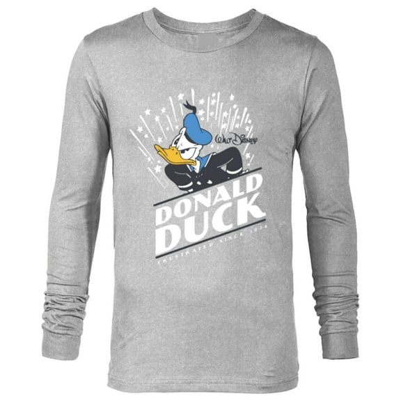 Disney Donald Duck 90th Anniversary Frustrated Since 1934- Long Sleeve T-Shirt for Men - Customized-Athletic Heather