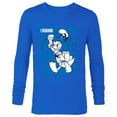 thumbnail image 1 of Disney Donald Duck 90th Anniversary I Demand Respect! Retro- Long Sleeve T-Shirt for Men - Customized-Navy, 1 of 5