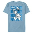 thumbnail image 1 of Disney Donald Duck 90th Anniversary I Demand Respect! Retro- Short Sleeve Blended T-Shirt for Adults - Customized-Ocean Blue, 1 of 5