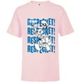thumbnail image 1 of Disney Donald Duck 90th Anniversary I Demand Respect! Retro- Short Sleeve T-Shirt for Kids - Customized-Soft Pink, 1 of 5