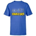 thumbnail image 1 of Disney Donald Duck 90th Anniversary Looks Through the Years- Short Sleeve T-Shirt for Kids - Customized-Royal, 1 of 5