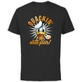thumbnail image 1 of Disney Donald Duck 90th Anniversary Quackin’ With Flair!- Short Sleeve Cotton T-Shirt for Adults - Customized-Black, 1 of 5