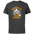 thumbnail image 1 of Disney Donald Duck 90th Anniversary Quackin’ With Flair!- Short Sleeve Cotton T-Shirt for Adults - Customized-Charcoal, 1 of 5