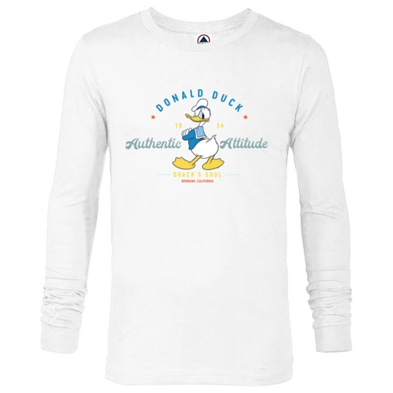 Disney Donald Duck Authentic Attitude Retro Vintage Long Sleeve