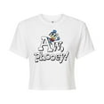 thumbnail image 1 of Disney - Donald Duck - Aw, Phooey! - Juniors Cropped Cotton Blend T-Shirt, 1 of 5