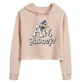 thumbnail image 1 of Disney - Donald Duck - Aw, Phooey! - Juniors Cropped Pullover Hoodie, 1 of 5