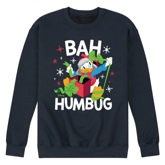 Disney - Donald Duck Bah Humbug - Men's Crew Fleece Sweatshirt Sweatshirt