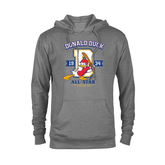 Disney Donald Duck Baseball 1934 All-Star Confidence Sports - Pullover Hoodie for Adults - Customized-Athletic Heather