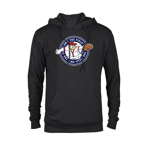 Disney Donald Duck Baseball Pitcher Own the Field Sports ‘23 - Pullover Hoodie for Adults - Customized-Black