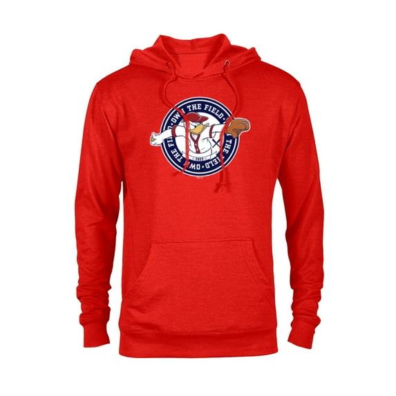 Disney Donald Duck Baseball Pitcher Own the Field Sports ‘23 - Pullover Hoodie for Adults - Customized-Red