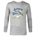 thumbnail image 1 of Disney Donald Duck Baseball Swinging for the Fences Sports - Long Sleeve T-Shirt for Men - Customized-Athletic Heather, 1 of 5