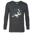 thumbnail image 1 of Disney Donald Duck Baseball Swinging for the Fences Sports - Long Sleeve T-Shirt for Men - Customized-Charcoal Heather, 1 of 5