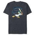 thumbnail image 1 of Disney Donald Duck Baseball Swinging for the Fences Sports - Short Sleeve Blended T-Shirt for Adults - Customized-Navy Heather, 1 of 5