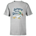 thumbnail image 1 of Disney Donald Duck Baseball Swinging for the Fences Sports - Short Sleeve T-Shirt for Kids - Customized-Athletic Heather, 1 of 5