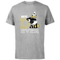 thumbnail image 1 of Disney Donald Duck Best Dad Ever Family Trip Father’s Day - Short Sleeve Cotton T-Shirt for Adults - Customized-Athletic Heather, 1 of 5
