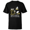 thumbnail image 1 of Disney Donald Duck Best Dad Ever Family Trip Father’s Day - Short Sleeve T-Shirt for Kids - Customized-Black, 1 of 5