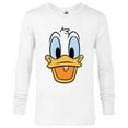 thumbnail image 1 of Disney Donald Duck Big Face - Long Sleeve T-Shirt for Men -Customized-White, 1 of 5
