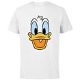 thumbnail image 1 of Disney Donald Duck Big Face - Short Sleeve Cotton T-Shirt for Adults -Customized-White, 1 of 5