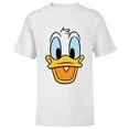 thumbnail image 1 of Disney Donald Duck Big Face - Short Sleeve T-Shirt for Kids -Customized-White, 1 of 5