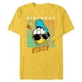 thumbnail image 1 of Disney Donald Duck Birthday Vibes 80s - Short Sleeve Blended T-Shirt for Adults - Customized-Yellow, 1 of 5