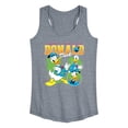 thumbnail image 1 of Disney - Donald Duck Black Light - Women's Racerback Graphic Tank, 1 of 3