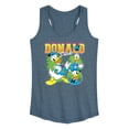 thumbnail image 1 of Disney - Donald Duck Black Light - Women's Racerback Graphic Tank, 1 of 4