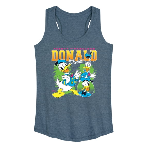 Disney - Donald Duck Black Light - Women's Racerback Graphic Tank