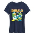thumbnail image 1 of Disney - Donald Duck Black Light - Women's Short Sleeve Graphic T-Shirt, 1 of 4