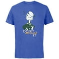 thumbnail image 1 of Disney Donald Duck Blogger Team Advice Don’t Overthink It - Short Sleeve Cotton T-Shirt for Adults - Customized-Royal Heather, 1 of 5
