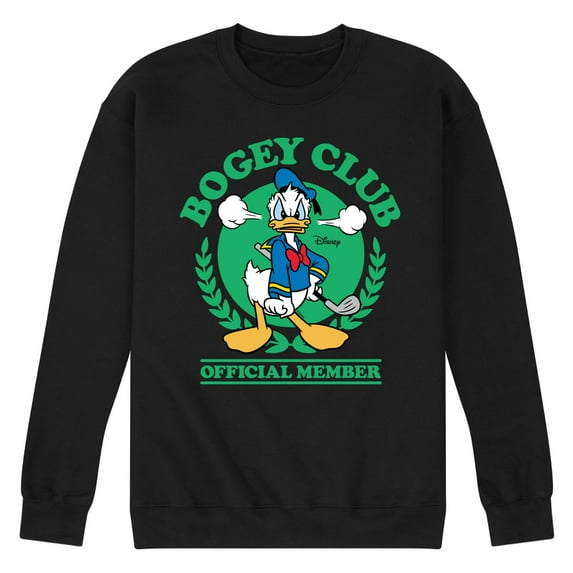 Disney - Donald Duck Bogey Club - Men's Crew Neck Fleece Pullover