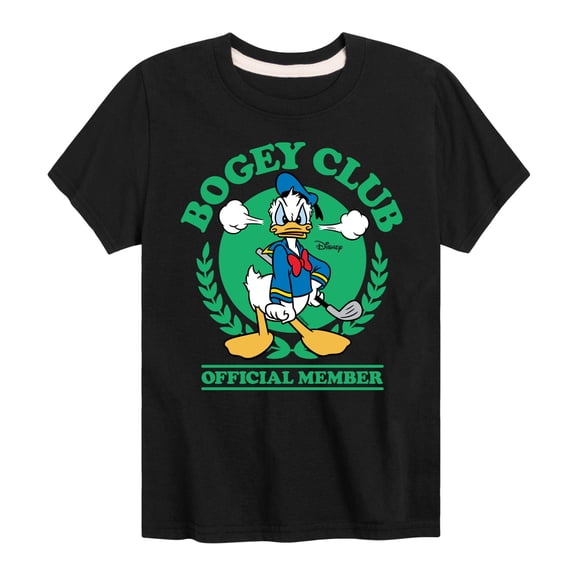 Disney - Donald Duck Bogey Club - Toddler & Youth Short Sleeve Graphic T-Shirt