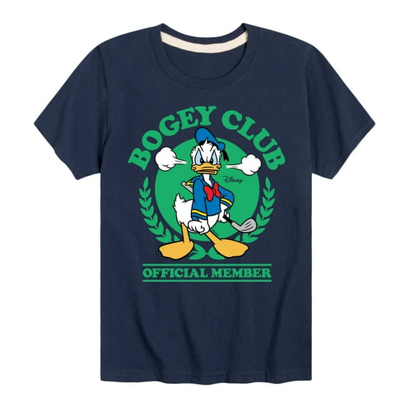 Disney - Donald Duck Bogey Club - Toddler & Youth Short Sleeve Graphic T-Shirt
