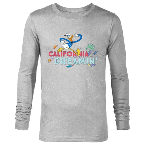 Disney Donald Duck California Dreamin’ - Long Sleeve T-Shirt for Men - Customized-Athletic Heather