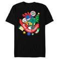 thumbnail image 1 of Disney Donald Duck Christmas Holiday One More Sleep - Short Sleeve Blended T-Shirt for Adults - Customized-Black, 1 of 5