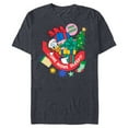 thumbnail image 1 of Disney Donald Duck Christmas Holiday One More Sleep - Short Sleeve Blended T-Shirt for Adults - Customized-Navy Heather, 1 of 5