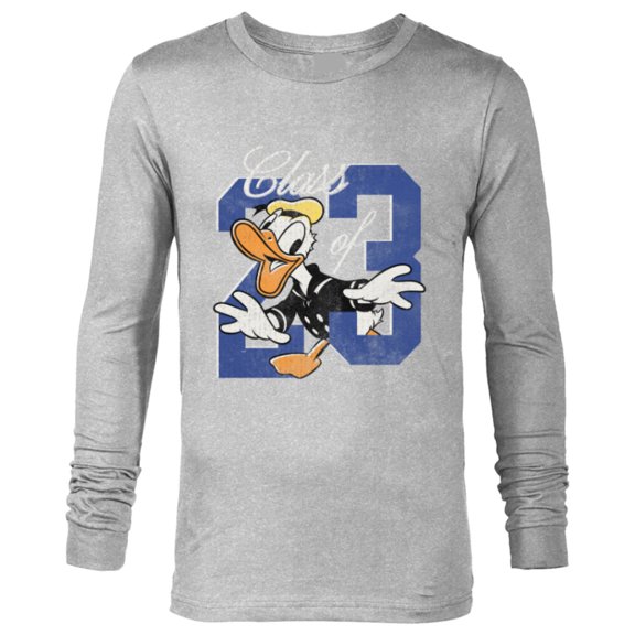 Disney Donald Duck Class of 23 Graduation 2023 Retro - Long Sleeve T-Shirt for Men - Customized-Athletic Heather