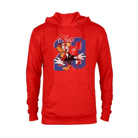 Disney Donald Duck Class of 23 Graduation 2023 Retro - Pullover Hoodie for Adults - Customized-Red