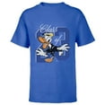 thumbnail image 1 of Disney Donald Duck Class of 23 Graduation 2023 Retro - Short Sleeve T-Shirt for Kids - Customized-Royal, 1 of 5