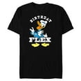 thumbnail image 1 of Disney Donald Duck Classic Vintage Retro Birthday Flex - Short Sleeve Blended T-Shirt for Adults - Customized-Black, 1 of 5