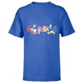 thumbnail image 1 of Disney Donald Duck & Daisy Duck Spring Easter Eggs and Bunny - Short Sleeve T-Shirt for Kids - Customized-Royal, 1 of 5