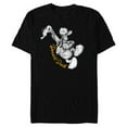 thumbnail image 1 of Disney Donald Duck Dance Classic Vintage Retro Distressed - Short Sleeve Blended T-Shirt for Adults - Customized-Black, 1 of 5
