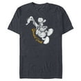 thumbnail image 1 of Disney Donald Duck Dance Classic Vintage Retro Distressed - Short Sleeve Blended T-Shirt for Adults - Customized-Navy Heather, 1 of 5