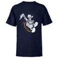 thumbnail image 1 of Disney Donald Duck Dance Classic Vintage Retro Distressed - Short Sleeve T-Shirt for Kids - Customized-Navy, 1 of 5