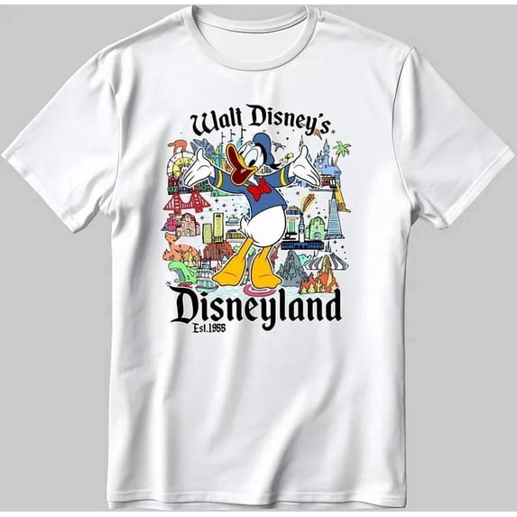 Disney Donald Duck Disneyland Map T-Shirt