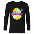 thumbnail image 1 of Disney Donald Duck Easter Let’s Get Crackin’ Spring Holiday - Long Sleeve T-Shirt for Men - Customized-Black, 1 of 5