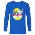 thumbnail image 1 of Disney Donald Duck Easter Let’s Get Crackin’ Spring Holiday - Long Sleeve T-Shirt for Men - Customized-Navy, 1 of 5