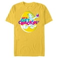 thumbnail image 1 of Disney Donald Duck Easter Let’s Get Crackin’ Spring Holiday - Short Sleeve Blended T-Shirt for Adults - Customized-Yellow, 1 of 5