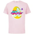 thumbnail image 1 of Disney Donald Duck Easter Let’s Get Crackin’ Spring Holiday - Short Sleeve Cotton T-Shirt for Adults - Customized-Soft Pink, 1 of 5