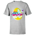 thumbnail image 1 of Disney Donald Duck Easter Let’s Get Crackin’ Spring Holiday - Short Sleeve T-Shirt for Kids - Customized-Athletic Heather, 1 of 5