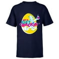 thumbnail image 1 of Disney Donald Duck Easter Let’s Get Crackin’ Spring Holiday - Short Sleeve T-Shirt for Kids - Customized-Navy, 1 of 5